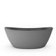 preview thumbnail 4 of 12, Manhattan 59" Solid Surface Freestanding Soaking Bathtub - Grey, White, Black