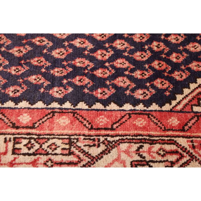 ECARPETGALLERY Hand-knotted Andelz Dark Navy Wool Rug - 4'3 x 6'8