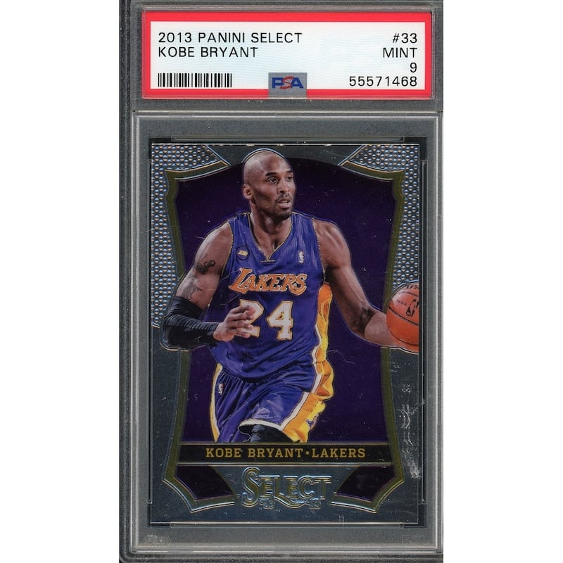 Kobe Bryant 2013 Panini Select Basketball Card #33 Graded PSA 9 - 8'6" x 11'6"