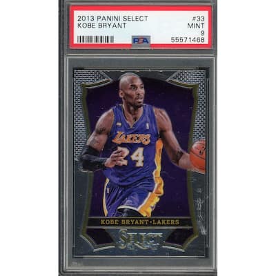 Kobe Bryant 2013 Panini Select Basketball Card #33 Graded PSA 9 - 8'6" x 11'6"