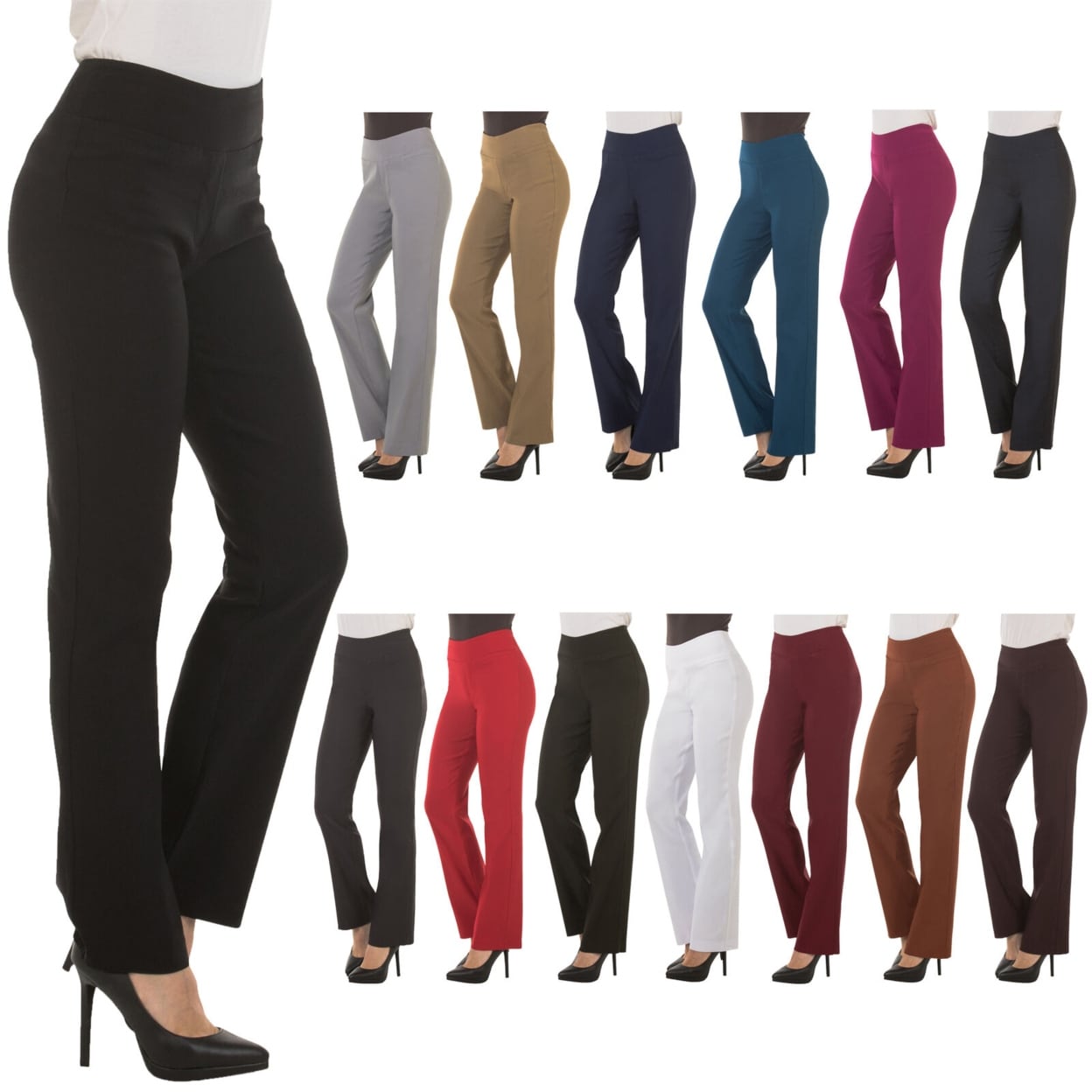bootcut office trousers