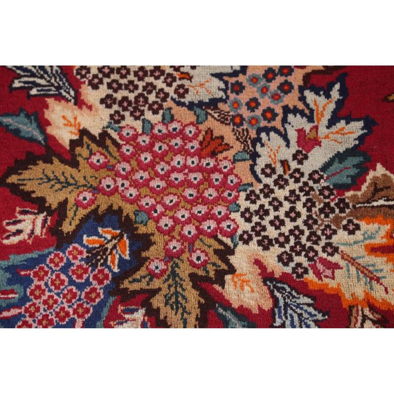 Floral Kashmar Persian Antique Area Rug Handmade Wool Carpet - 10'3"x 12'10"
