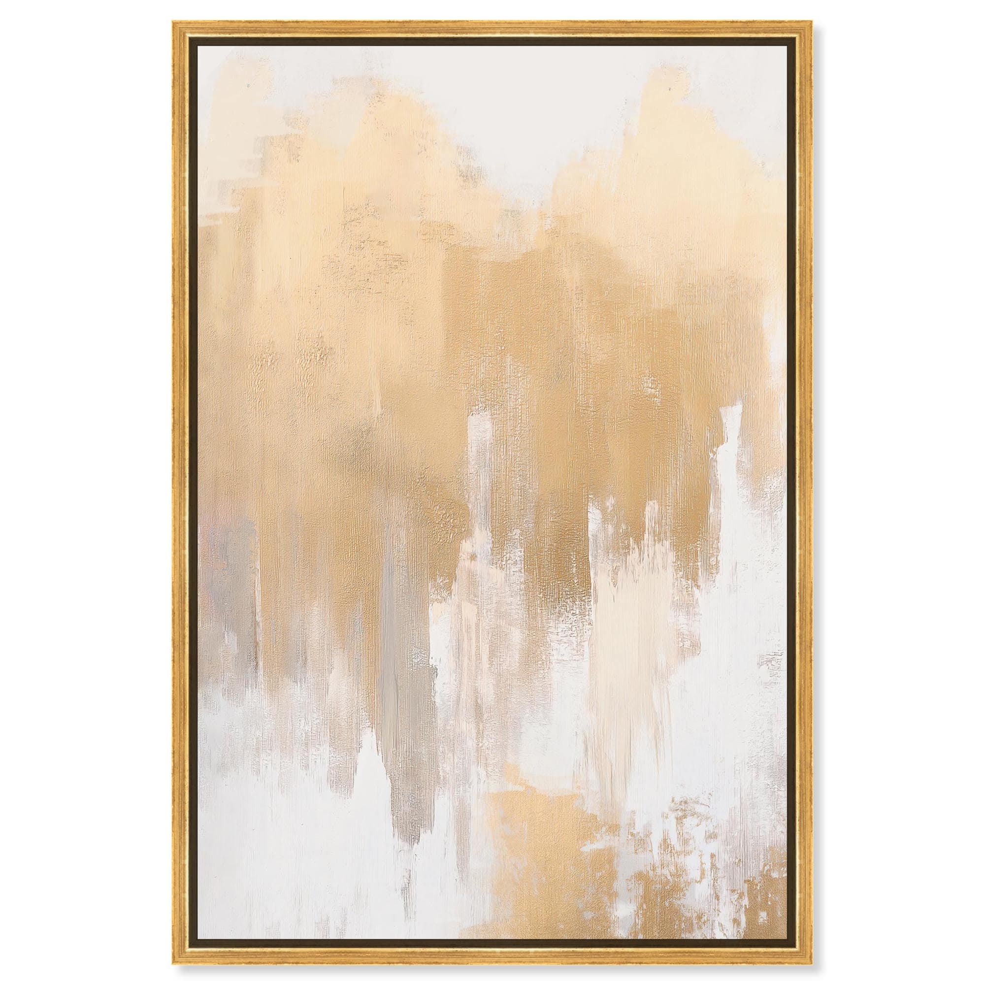 Soft Grey Glam Gold II Canvas by Art Remedy