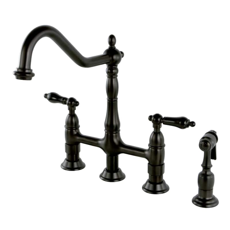 Kingston Brass Duchess 1.8 GPM Bridge Kitchen Faucet � Includes Side - Oil Rubbed Bronze