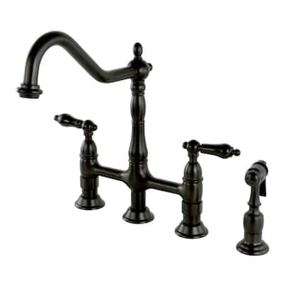 Kingston Brass Duchess 1.8 GPM Bridge Kitchen Faucet � Includes Side