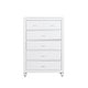 preview thumbnail 3 of 5, Copper Grove Cottage View White 5 Drawer Chest