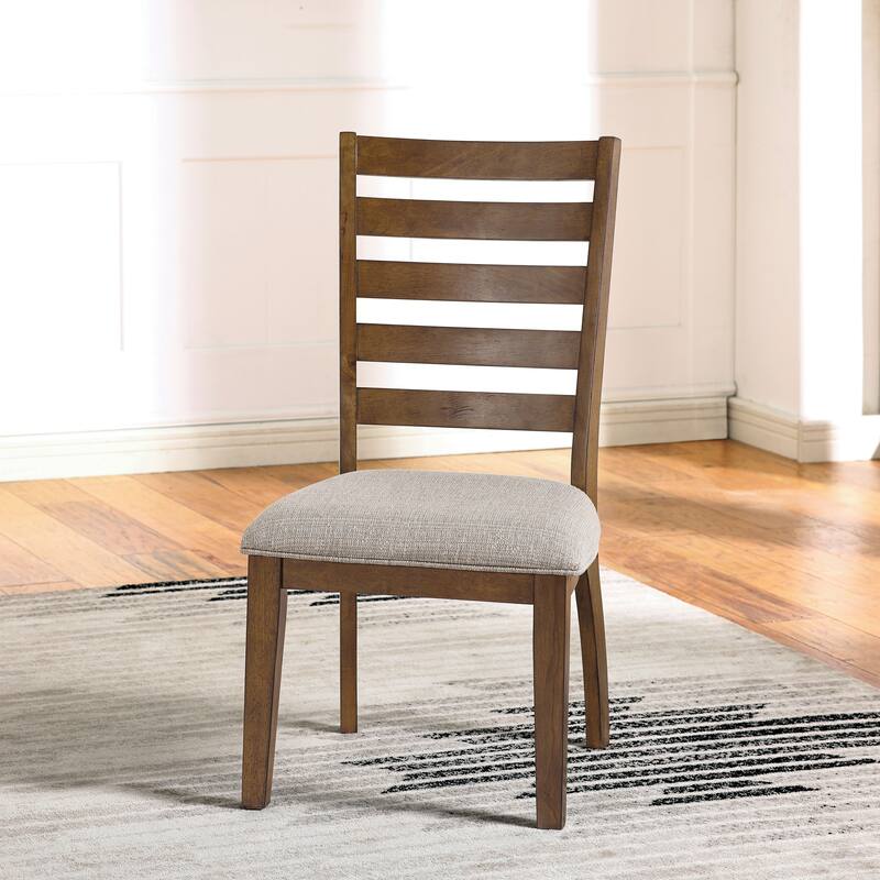 Furniture of America Amelise Brown Solid Wood Rectangle Dining Set