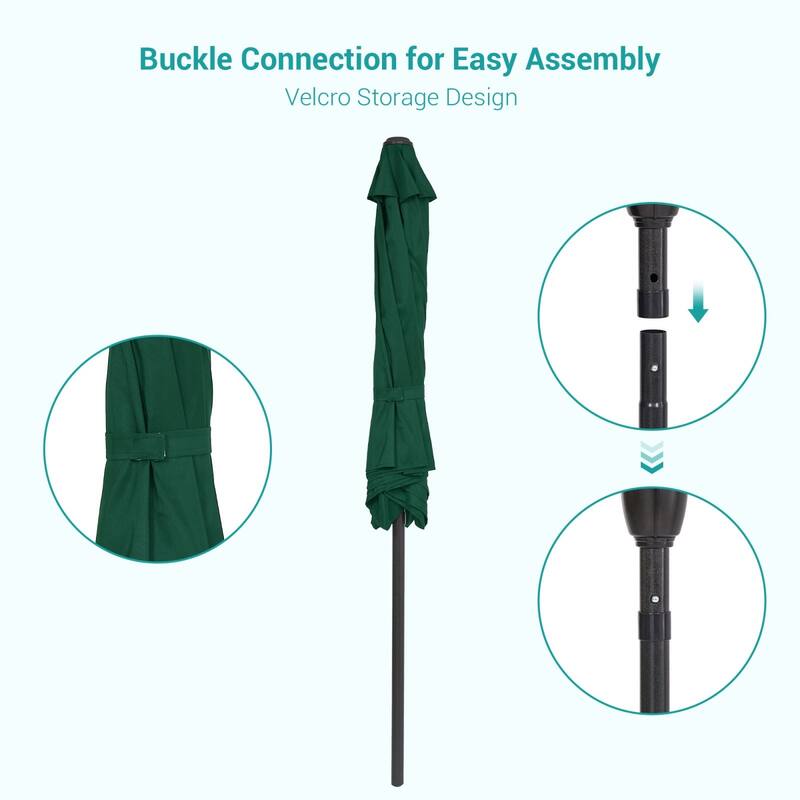 Bonosuki 7.5-foot Waterproof Sunshade Canopy Patio Umbrella
