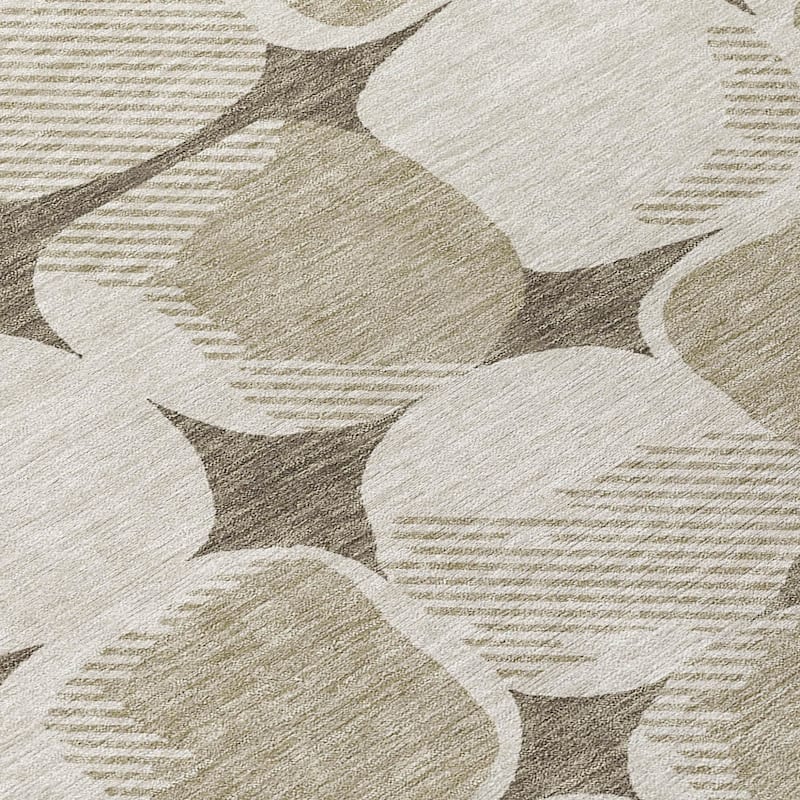 HomeRoots Abstract Transitional Rectangle Outdoor Rug