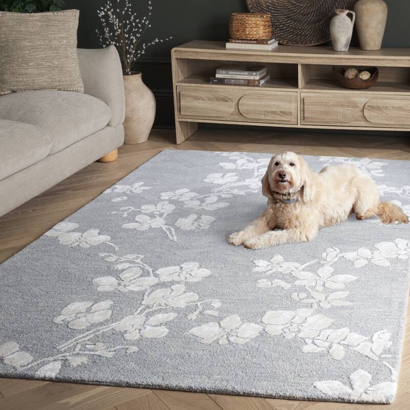 SAFAVIEH Handmade Glamour Barbe Wool Rug