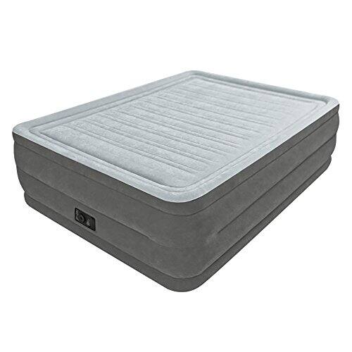 Shop Intex Comfort Plush Elevated Dura Beam Airbed With Built In Electric Pump Bed Height 22 Queen Overstock 18102976