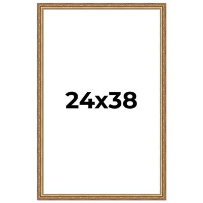 24x38 Frame Red Solid Wood Picture Frame Width 1.75 Inches | Interior Frame Depth 1 13/16 Inches