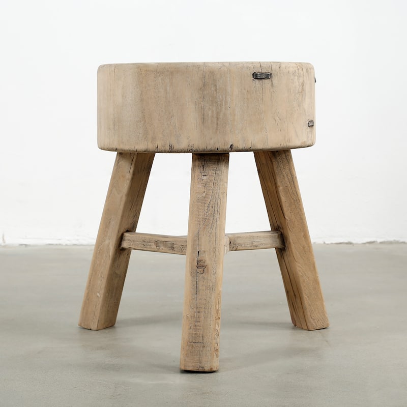 Artissance Live Edge Three Legs Round Table Approx.12-16"D 20"H - Wood