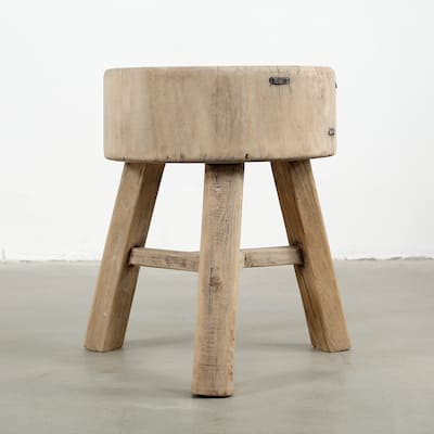 Artissance Live Edge Three Legs Round Table Approx.12-16"D 20"H