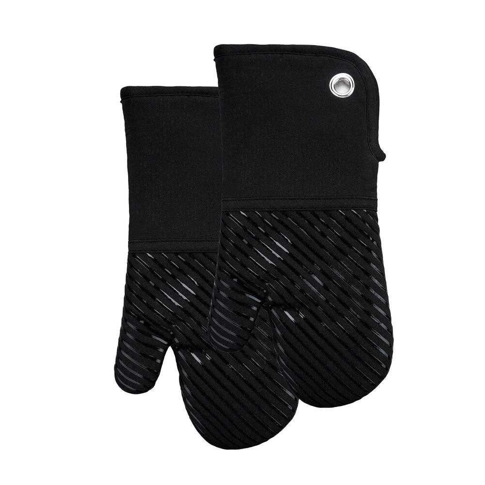 Silicon Print Oven Mitt-Pair