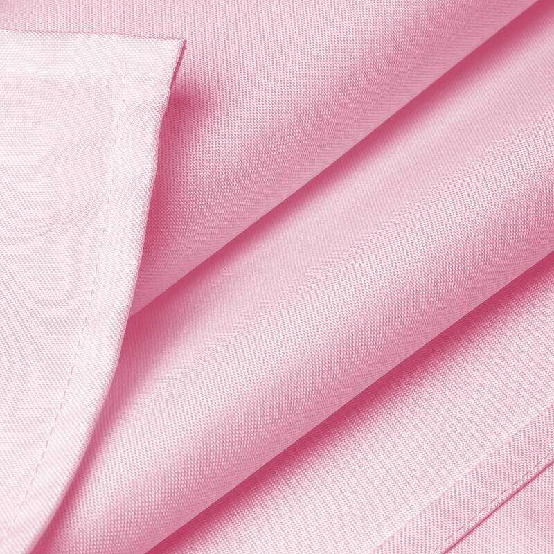 90 x 132in Rectangular Polyester Tablecloth Pink