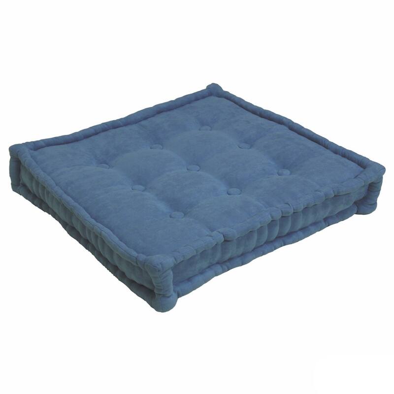 Porch & Den St Charles Square Floor Pillow - Indigo