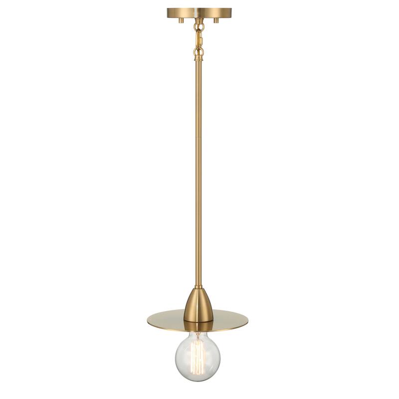 Daisy Exposed Bulb Metal Ceiling Light - 8.3"L x 8.3"W x 3.5"H