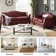 preview thumbnail 12 of 29, Franco Traditional Genuine Leather Sofa Set of 2 by HULALA HOME