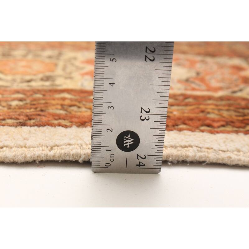 ECARPETGALLERY Hand-knotted Kayseri Vintage Light Orange Wool Rug - 5'5 x 8'5