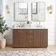preview thumbnail 68 of 126, Oza Bath Vanity with Quartz Stone Top and Mirror