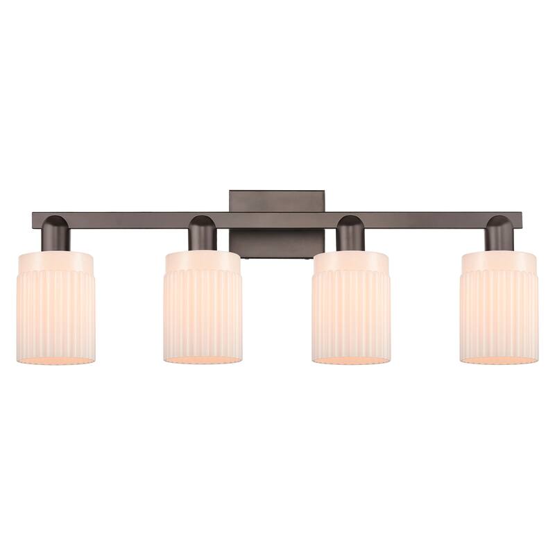 Innovations Lighting Endless Possibilities Arcadia - Hadley - 4 Light 32" Bath Vanity Light - Oil Rubbed Bronze/Matte White