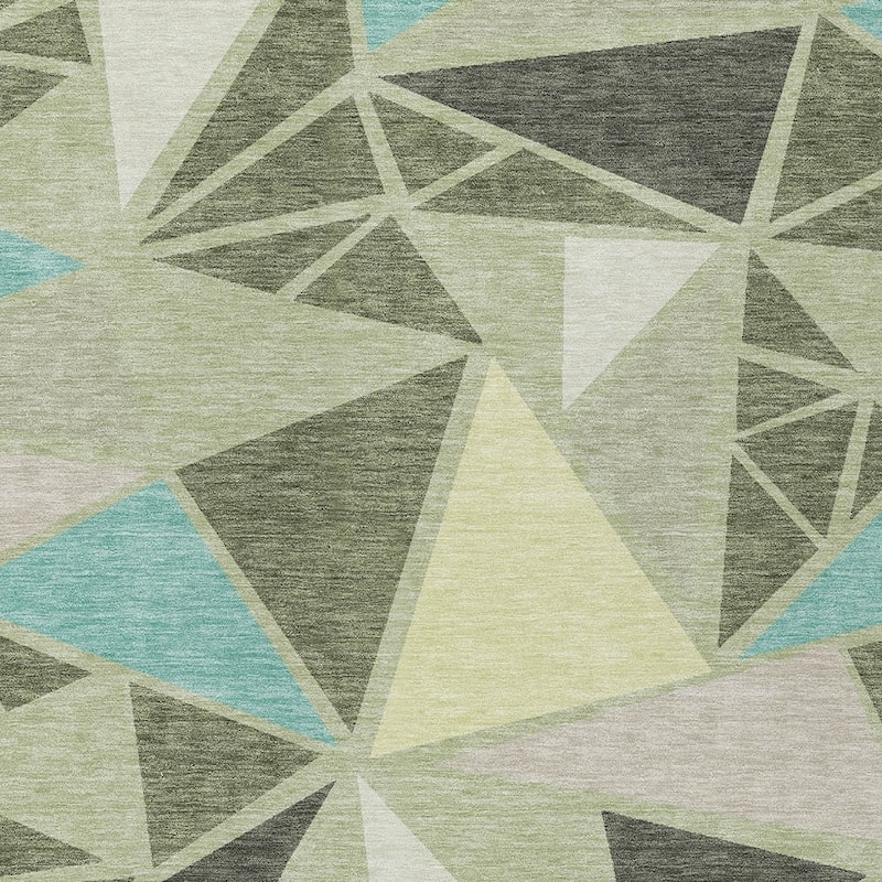 HomeRoots Geometric Transitional Rectangle Outdoor Rug