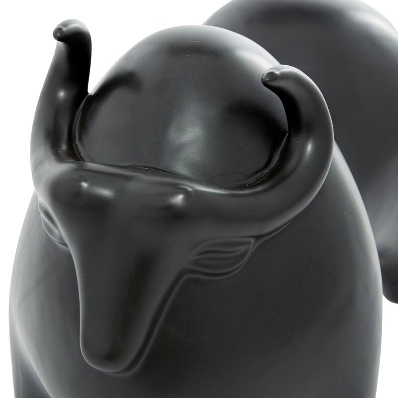 Black Porcelain Handmade Sculpture