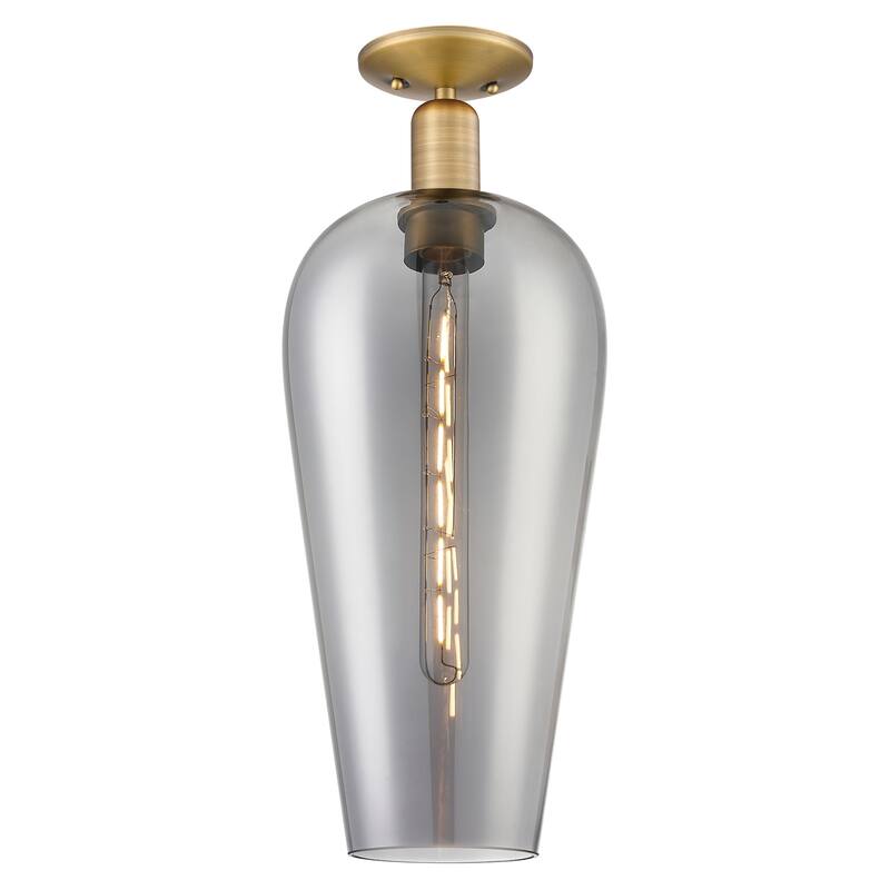 Innovations Lighting 716-1C-G456-8SM Chelsea 8" Wide Semi-Flush - Brushed Brass