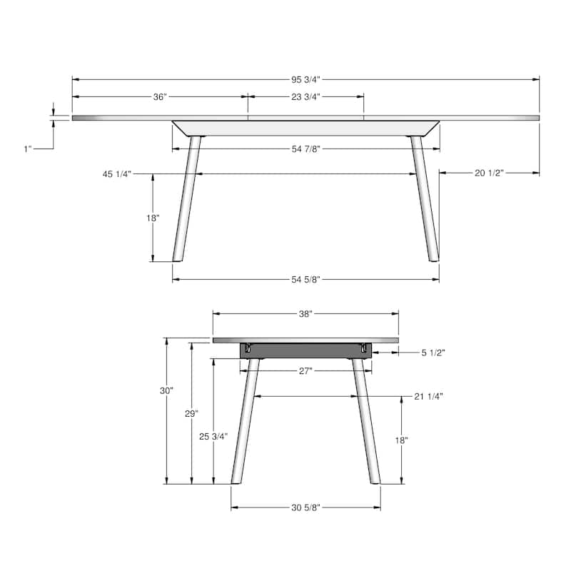 Amisco Gibson Extendable Dining Table