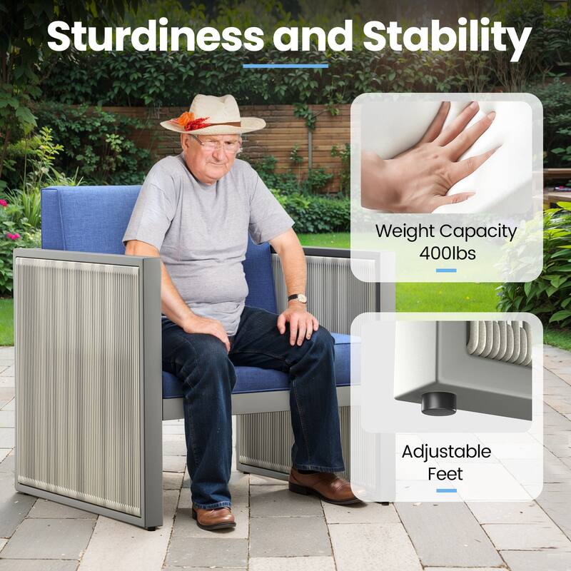 Outdoor Wicker Rattan Arm Chair with Cushion