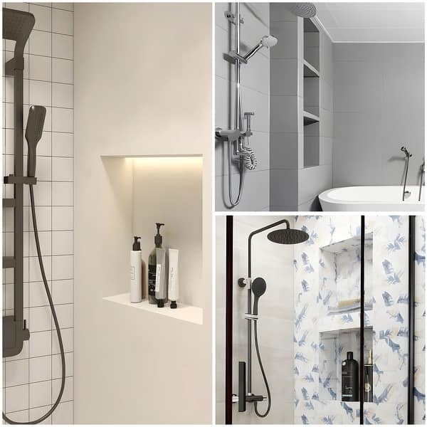 Ready-to-Tile Shower Niche – Waterproof Single Recessed Shelf, 15.7” X 15.7”