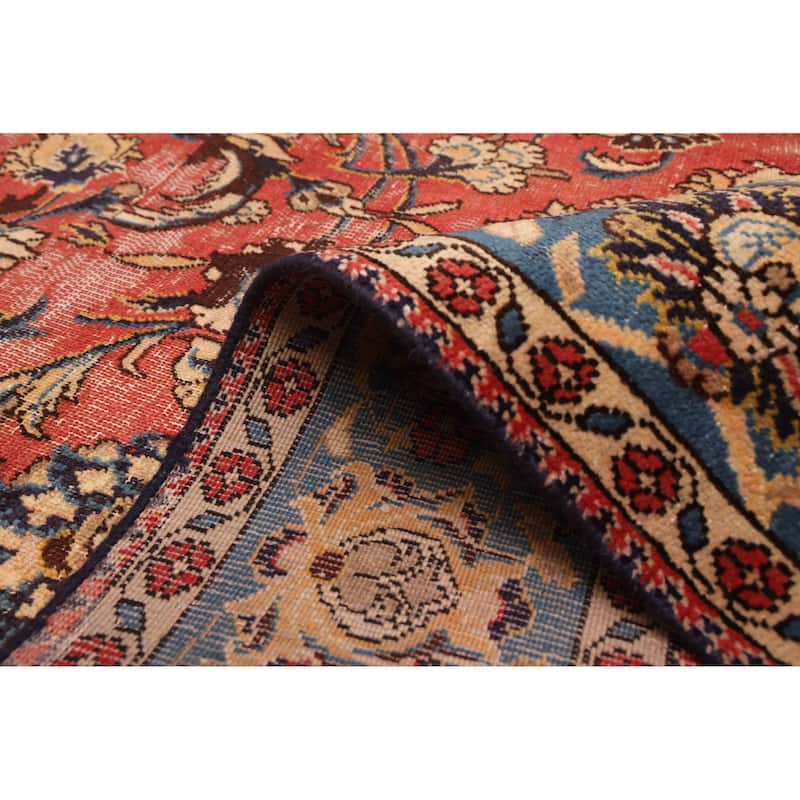 ECARPETGALLERY Hand-knotted Kayseri Vintage Red Wool Rug - 6'7 x 9'5