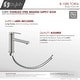 preview thumbnail 10 of 11, STYLISH Stainless Steel Single Handle Single Hole Bathroom Faucet - Faucet Height: 6 3/8" Spout Height: 3 7/8"