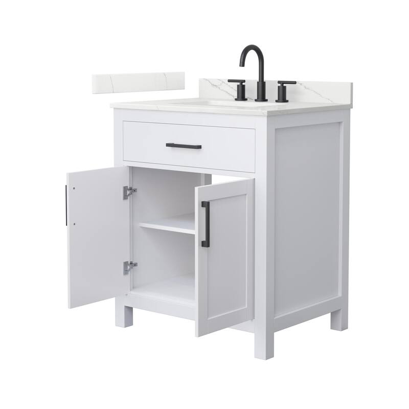 Wyndham Collection WCG2424-30S-QTZ-US3MXX Beckett 30" Free Standing