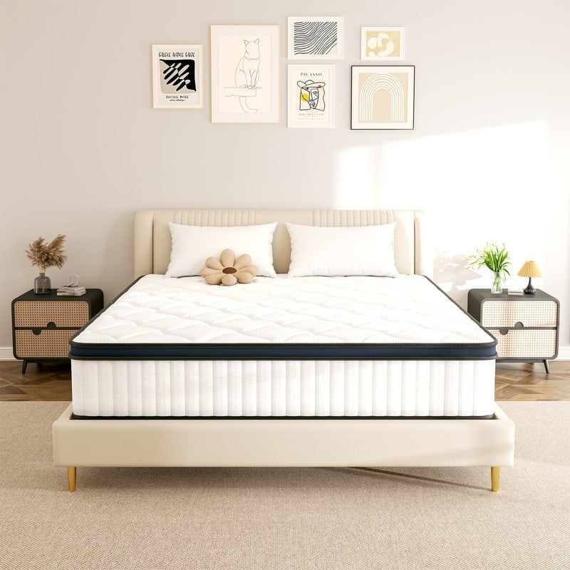 14in Supportive Innerspring Mattress with Gel Memory Foam and CertiPUR US Certified