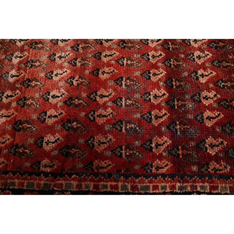 ECARPETGALLERY Hand-knotted Andelz Red Wool Rug - 3'9 x 9'9