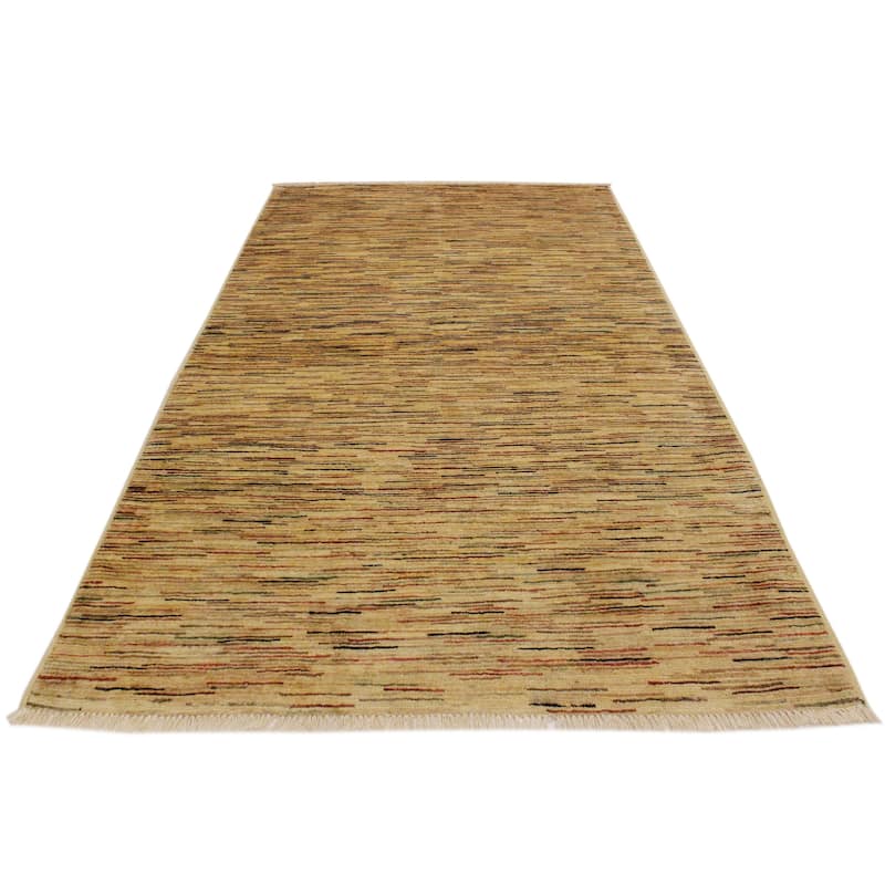 Boho Earthline Gabbeh Hand Knotted Wool Area Rug