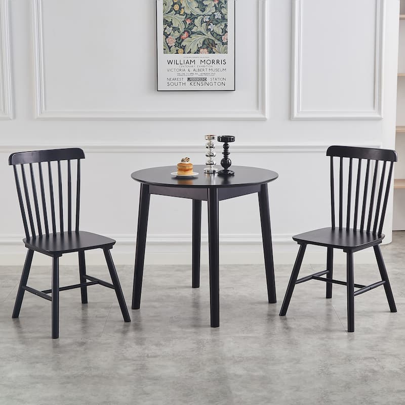 4 Pieces of Dining Chair,Rubber Wood Material, Dining Chair, Solid Wood Chair, Solid Wood Dining Table Chair, Living Room Chair