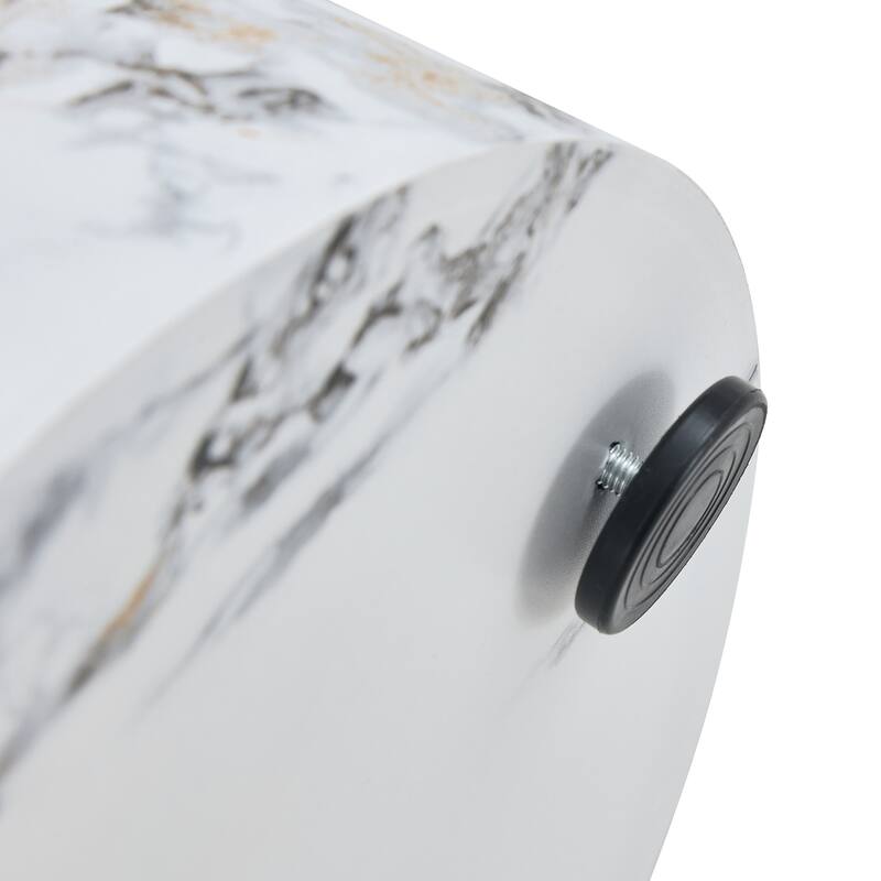 The cylindrical table with its patterned design can be easily integrated into a variety of interior styles, small dining tables