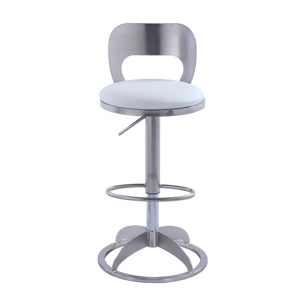 Somette MEI Oval Metal-Back Adjustable Height Stool