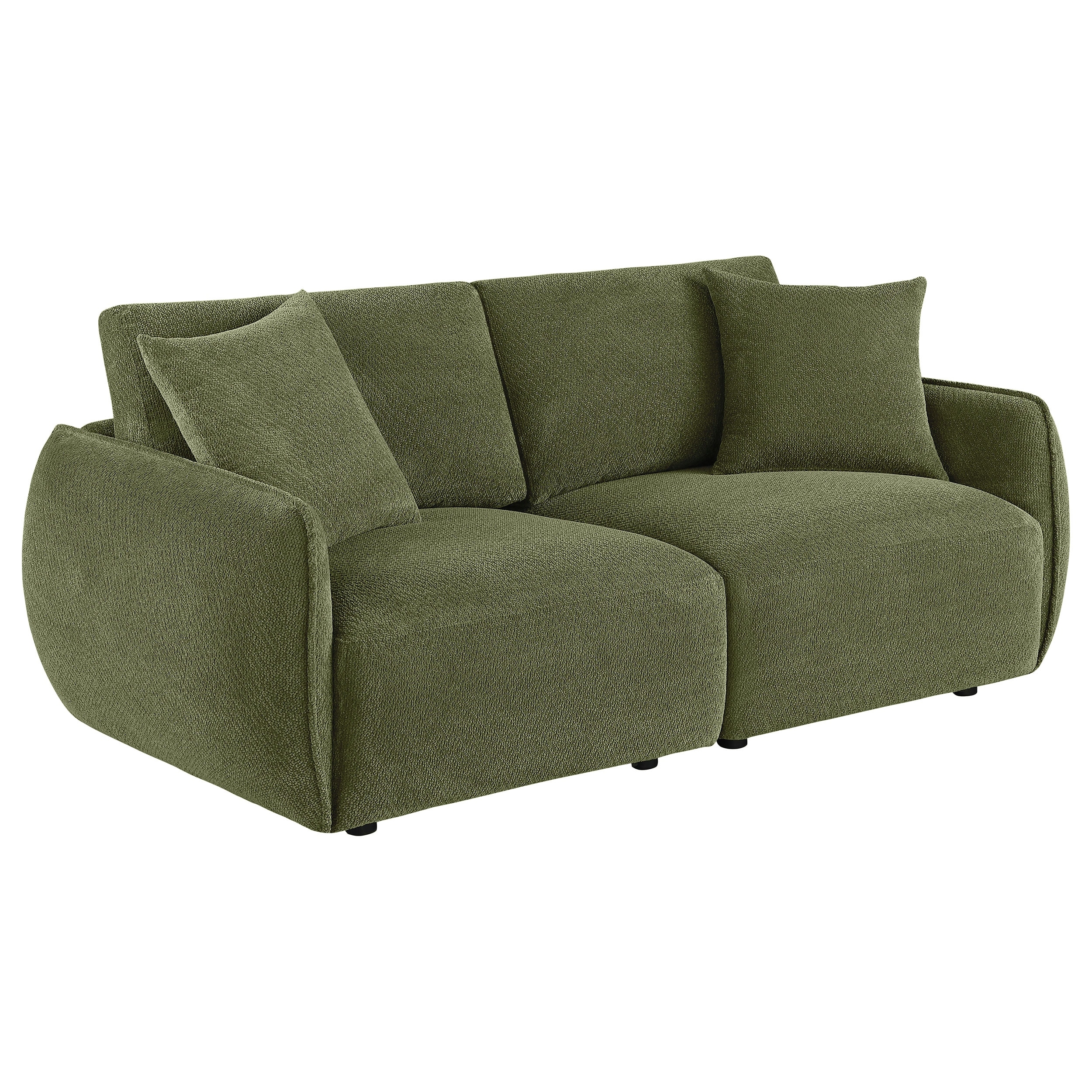 Elysia Chenille Upholstered Modular Lounge Loveseat