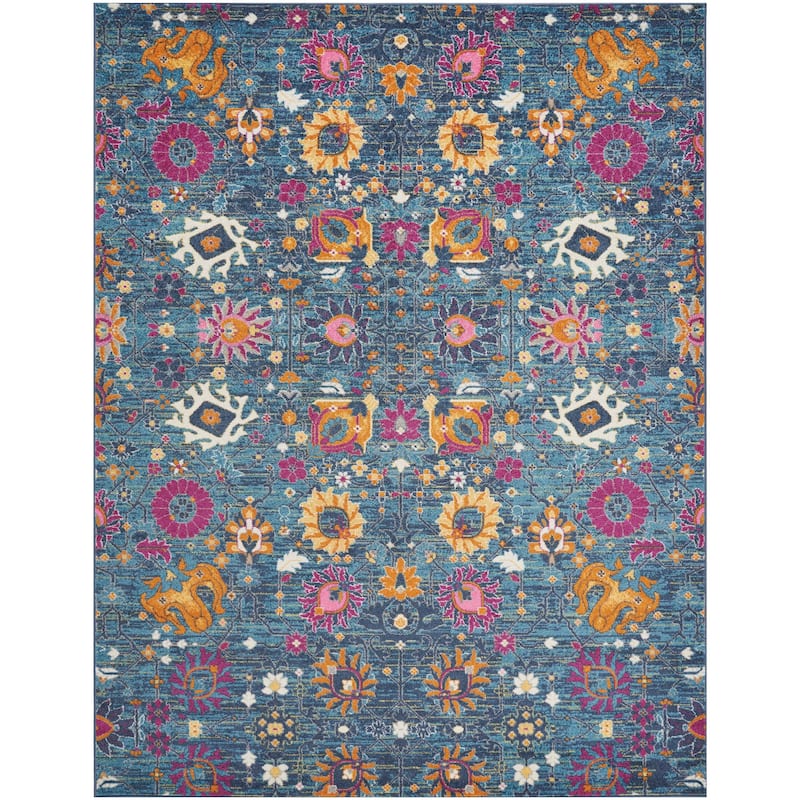 Nourison Passion Boho French Country Floral Area Rug.