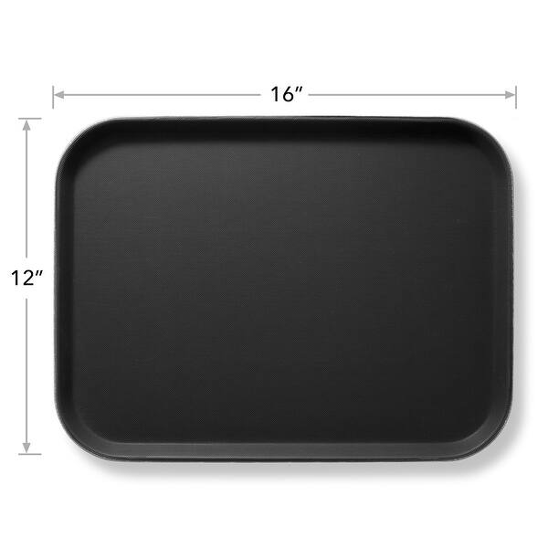 (Set of 2) Rectangular Restaurant Serving Trays, NSF Food Service Tray