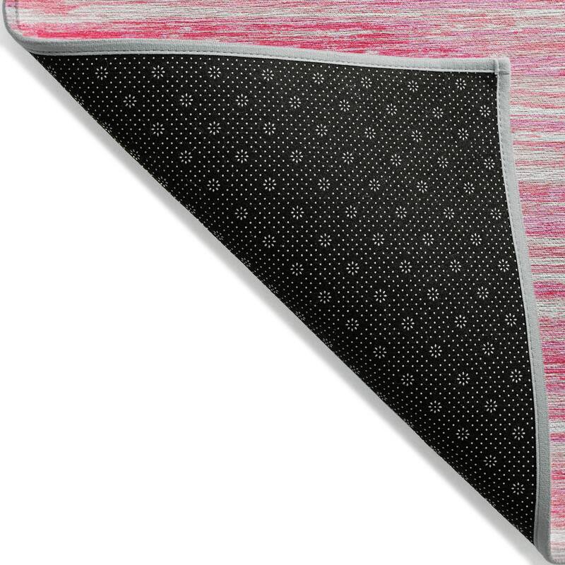 Machine Washable Indoor/ Outdoor Chantille Abstract Stripe Rug