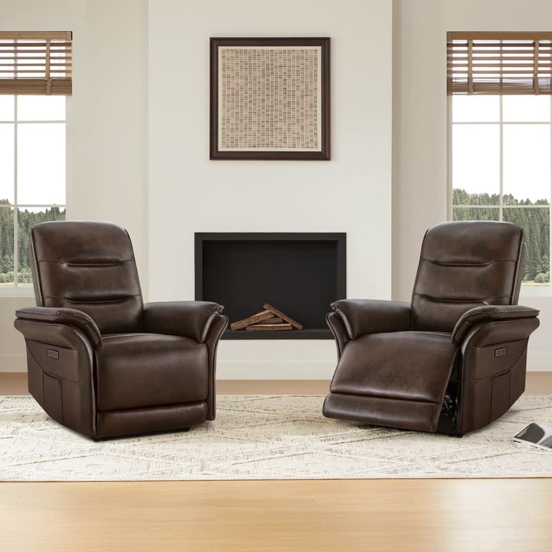 Spruce & Spring Dual Motor Zero Gravity Power Recliner with Power Headrest