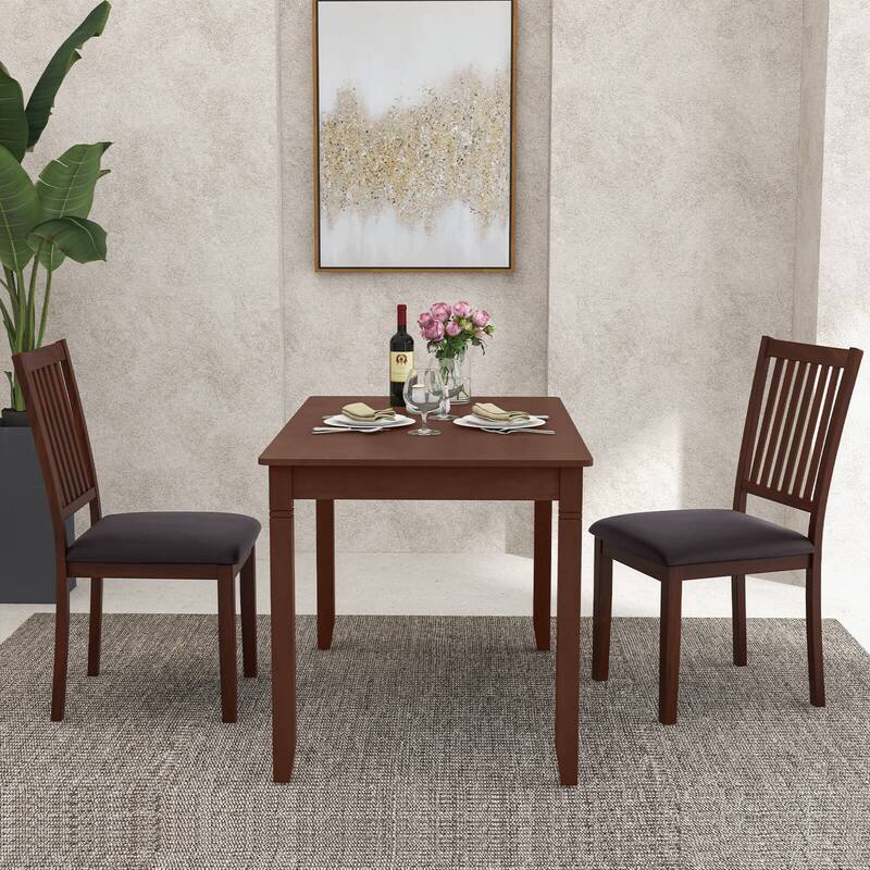 Costway Modern Dining Chair Set of 2/4 with Slanted High Backrest