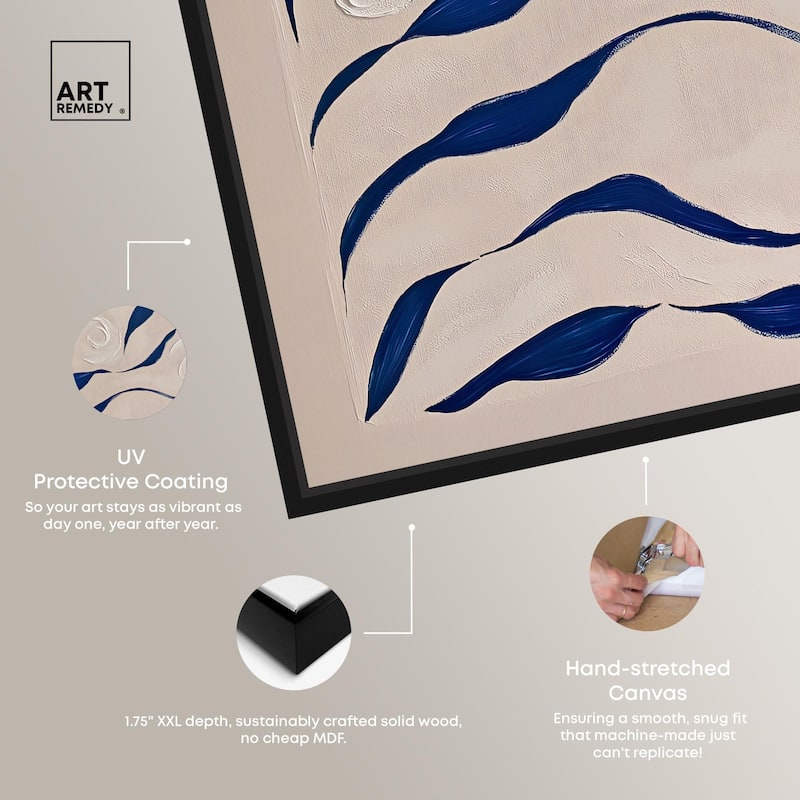 Acrylic Waves Canvas by Art Remedy