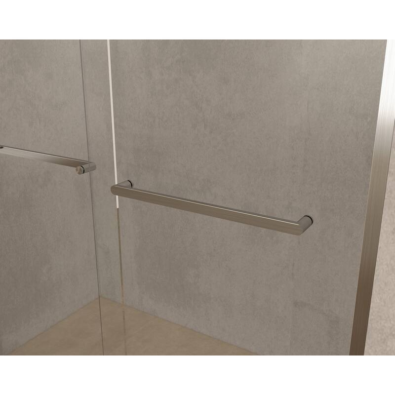 Eviva Luxor Sliding Frameless Shower Door with Tempered Glass
