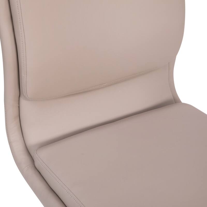 Mid-Back Armless Office Task Chair with Metal 5-Star Base